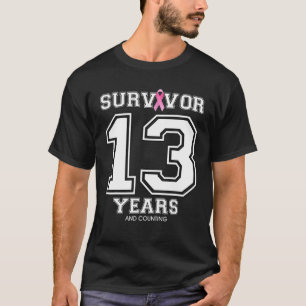 13 Jahre Brustkrebs - Geschenke für Frauen T-Shirt