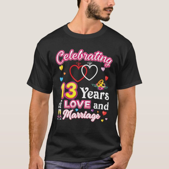 13 Jahre Liebe und Ehe 13. T-Shirt (Vorderseite)