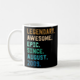 13 Jahre Phantastisch seit August 2009 13. Geburts Kaffeetasse