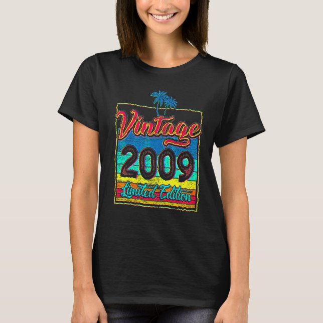 13 Jahre Vintag 2009 T-Shirt (Vorderseite)