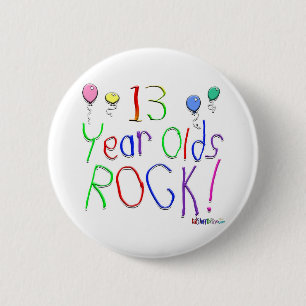 13 Jährige Felsen-! Button