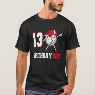 13-jähriges Dabbing Baseball 13. Geburtstag Junge  T-Shirt