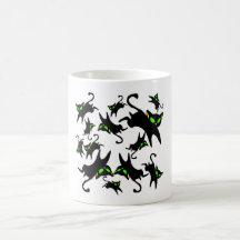 13 Jumping Black Kätzchens