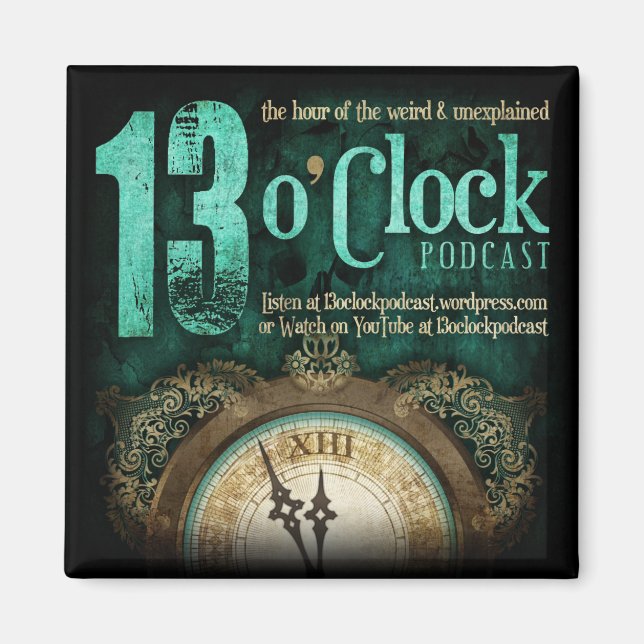 13 O'Clock Fancy Logo Magnet (Devant)
