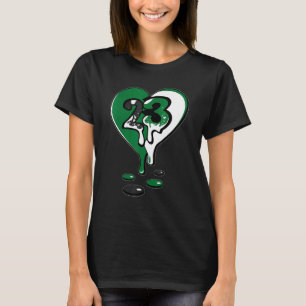 13 Retro Loser Green 23 Dripping Heart Concord 13 T-Shirt