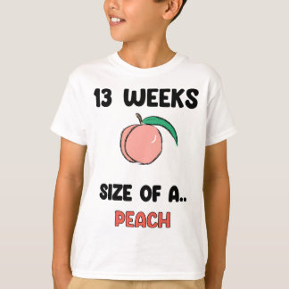 13 Schwangerschaftswochen - Niedliches Retro - Fru T-Shirt