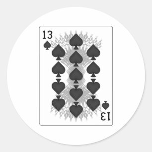 13 Spielplätze: Spielkarte: Runder Aufkleber