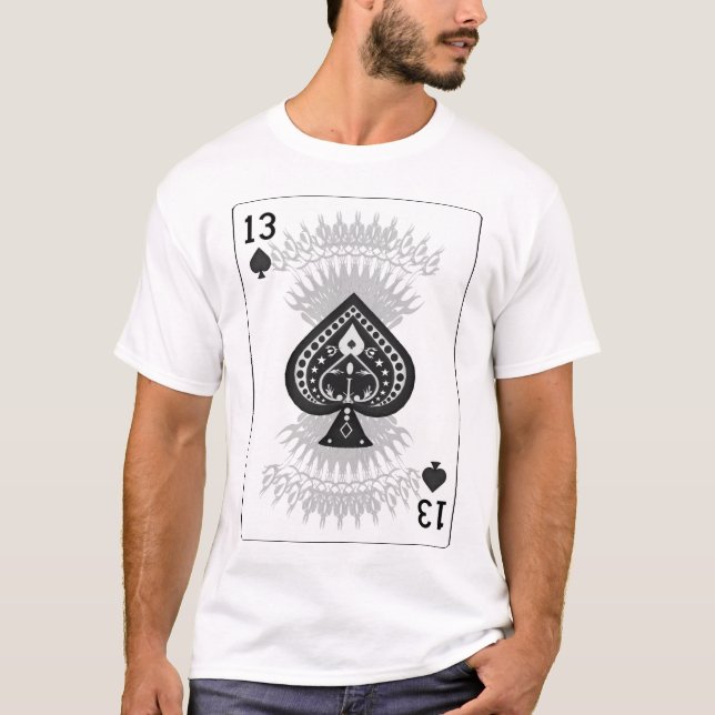 13 Sprünge: Spielkarte: Weißes Shirt (Vorderseite)