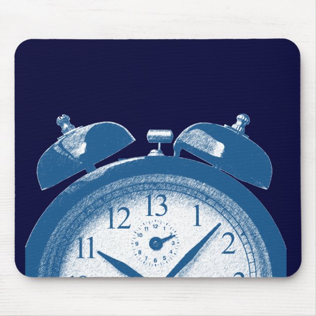 13 Stunden blau Mousepad (Vorne)