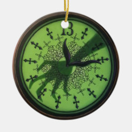 13 Stunden-Uhr-Verzierung Keramik Ornament