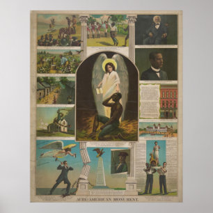 13 Szenen zur Geschichte Afrikas in Amerika Poster