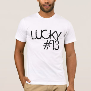 #13 T-shirt chanceux de blanc de l'équipe SGB
