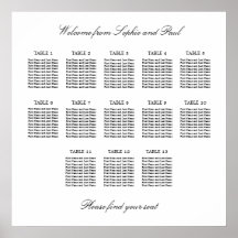 13 Tabelle Elegantes Minimalistisches Sitzdiagramm