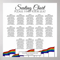 13 Tabelle Rainbow-Gay Pride Hochzeitstabelle