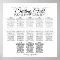 13 Tabelle Silver Filigree Hochzeitstabelle