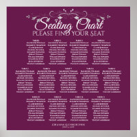13 Tableau Cassis Mariage violet Tableau de sièges