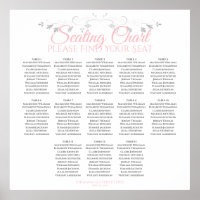 13 Tableau Mariage rose et gris