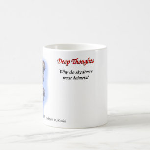13 tiefe Gedanken Kaffeetasse