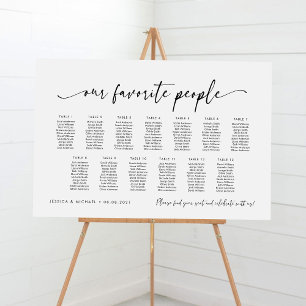 13 Tische Der Sitzplan Unserer Lieblingsleute Poster