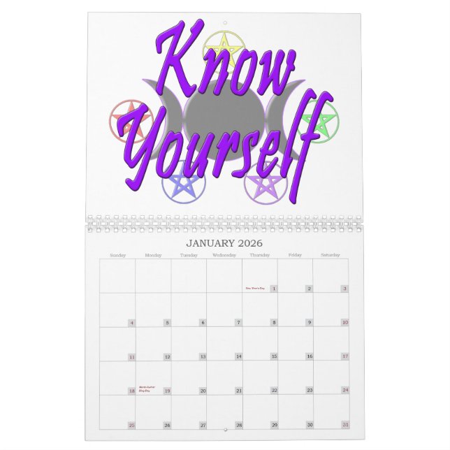 13 Ziele u. Wiccan Klugheits-Kalender Kalender (Jan 2026)