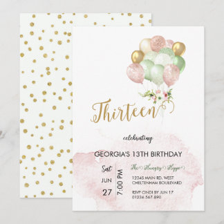 13e Invitation Invitation d'anniversaire en argent