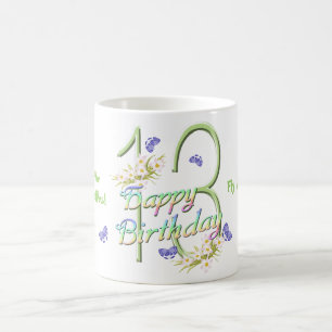 13ème Tasse de danse de papillon d'anniversaire