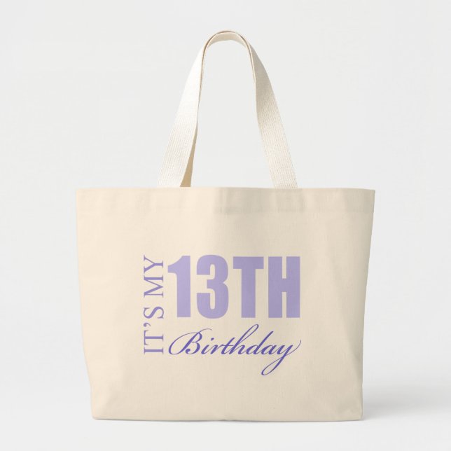 13th Birthday Gift Idea Jumbo Stoffbeutel (Vorne)