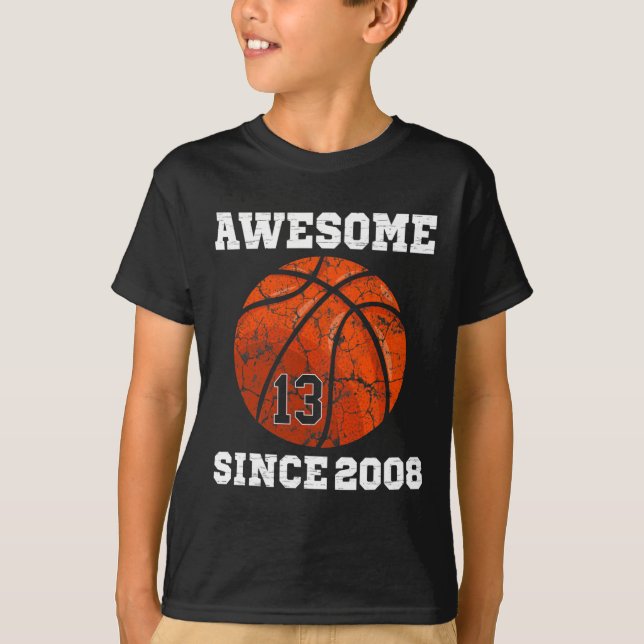 13th Birthday Sketll Lover Gift 13 Years Old Vinta T-Shirt (Vorderseite)