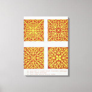 13th century tile designs, Bild from 'Spec Leinwanddruck