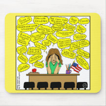 1409 Lehrer Stress and Worry Cartoon