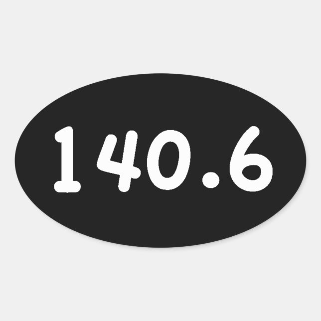 140.6 OVALER AUFKLEBER (Vorderseite)