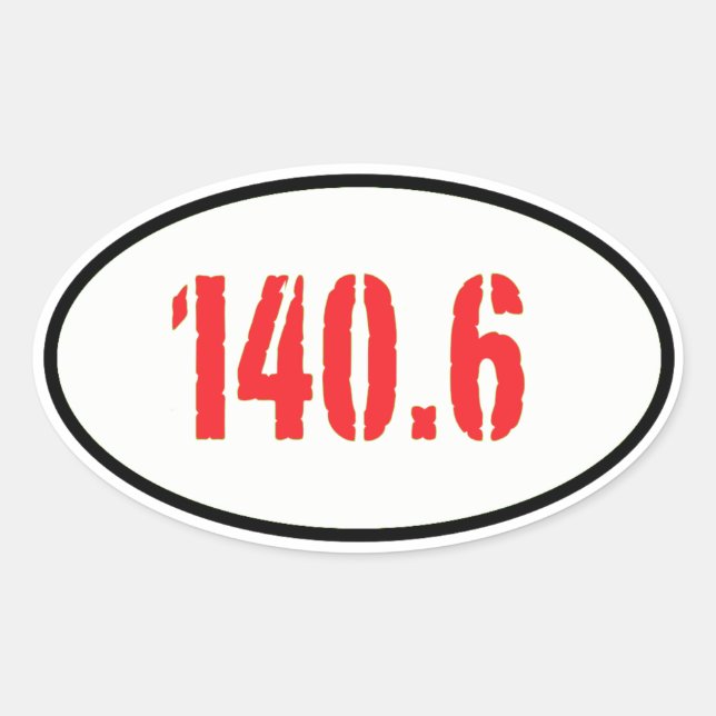 140.6 OVALER AUFKLEBER (Vorderseite)