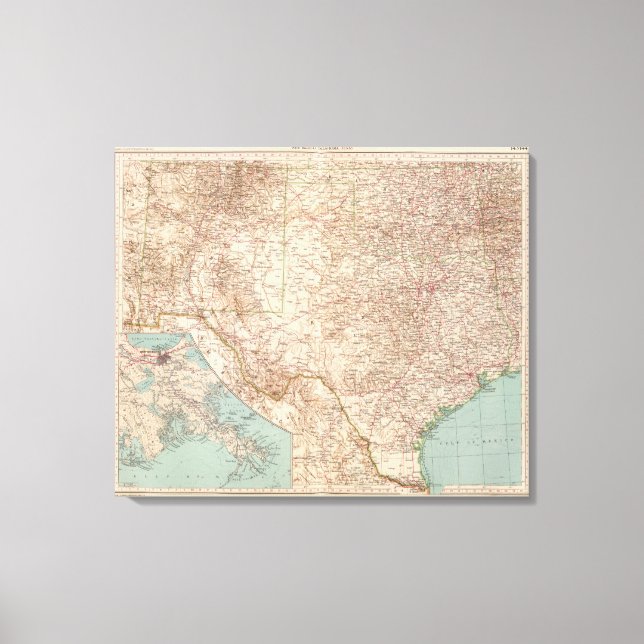 14344 NM, Okla, Tex Leinwanddruck (Vorderseite)