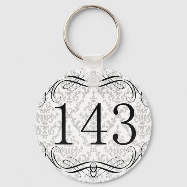 143 Flächencode Schlüsselanhänger (Vorderseite)