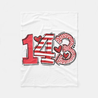 143 Love Code 2025 Design For Expressing Affection Fleecedecke