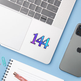 144 Angel Number Confirmation Aufkleber
