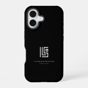 1450 Gutenberg Bewegliche Type Minimalist iPhone 16 Hülle