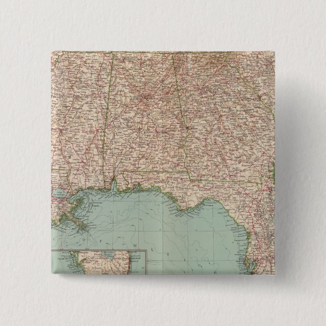 14546 Ark, Tenn, La, Miss, Fla, Ala, Ga, SC Button (Vorderseite)