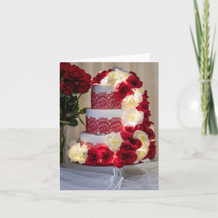 1458-Wedding Cake, Bouquet, Rings and Veil Einladung