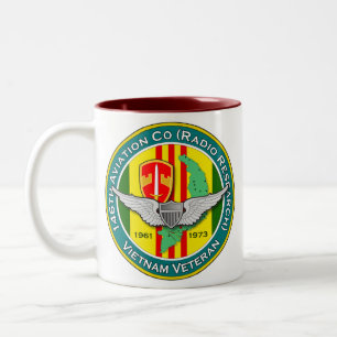 146th Avn Co Eisenbahn 3 - ASA Vietnam Zweifarbige Tasse