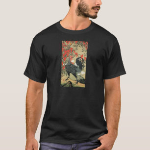14. 南天雄鶏図, 若冲 rote Nüsse und Hahn, Jakuchu T-Shirt