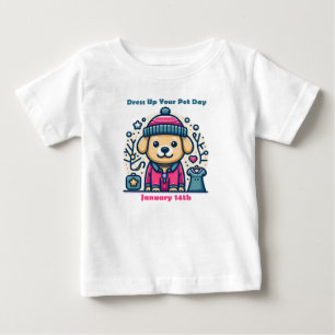 14.01. - Dress up your Pet Day Baby T-shirt