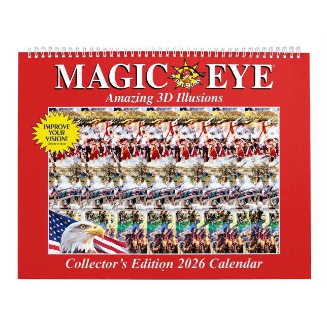 14.25" breiter 2026 Internationaler Magic Eye-Kale Kalender (Titelbild)