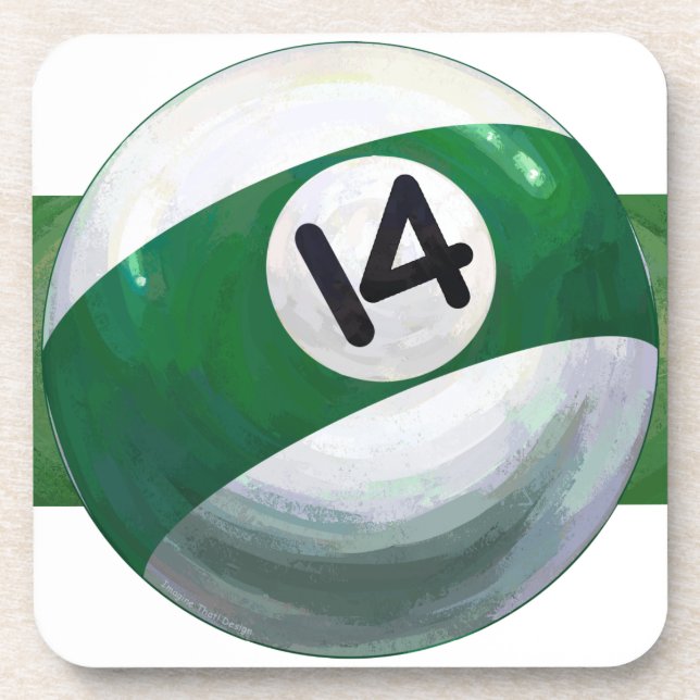 14 Ball Getränkeuntersetzer (Vorderseite)