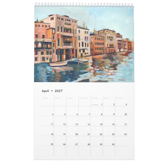 14 Bilder von Venedig, Italien Kalender (Apr 2027)