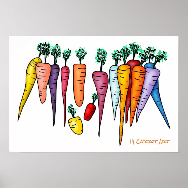 14 Carrot Art Poster (Vorne)