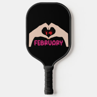 14. Februar Valentine Pickleball Schläger