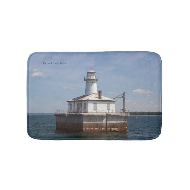 14 Foot Shoal Light Badematte (Vorderseite)