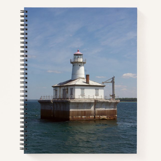 14 Foot Shoal Light Notebook Notizbuch (Vorderseite)
