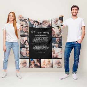 14-Foto In liebevoller Erinnerung Name und individ Fleecedecke